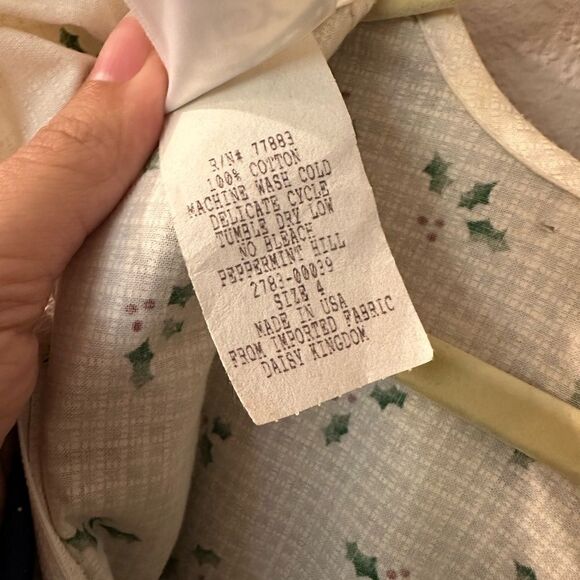 Vintage Daisy Kingdom Simplicity Christmas Winter Dress Sz 4 - Picture 15 of 16